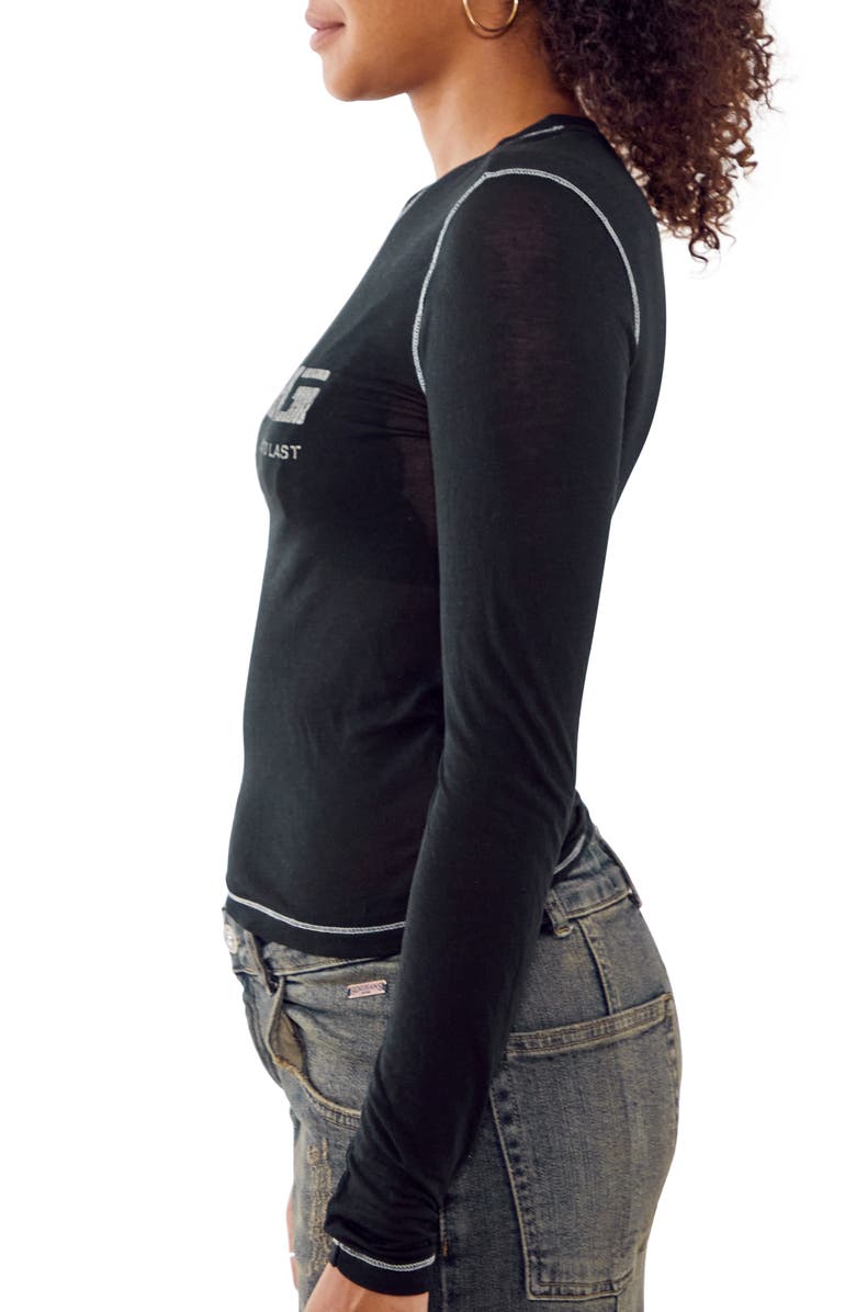 BDG Urban Outfitters Stencil Logo Long Sleeve Graphic T-Shirt, Alternate, color, 