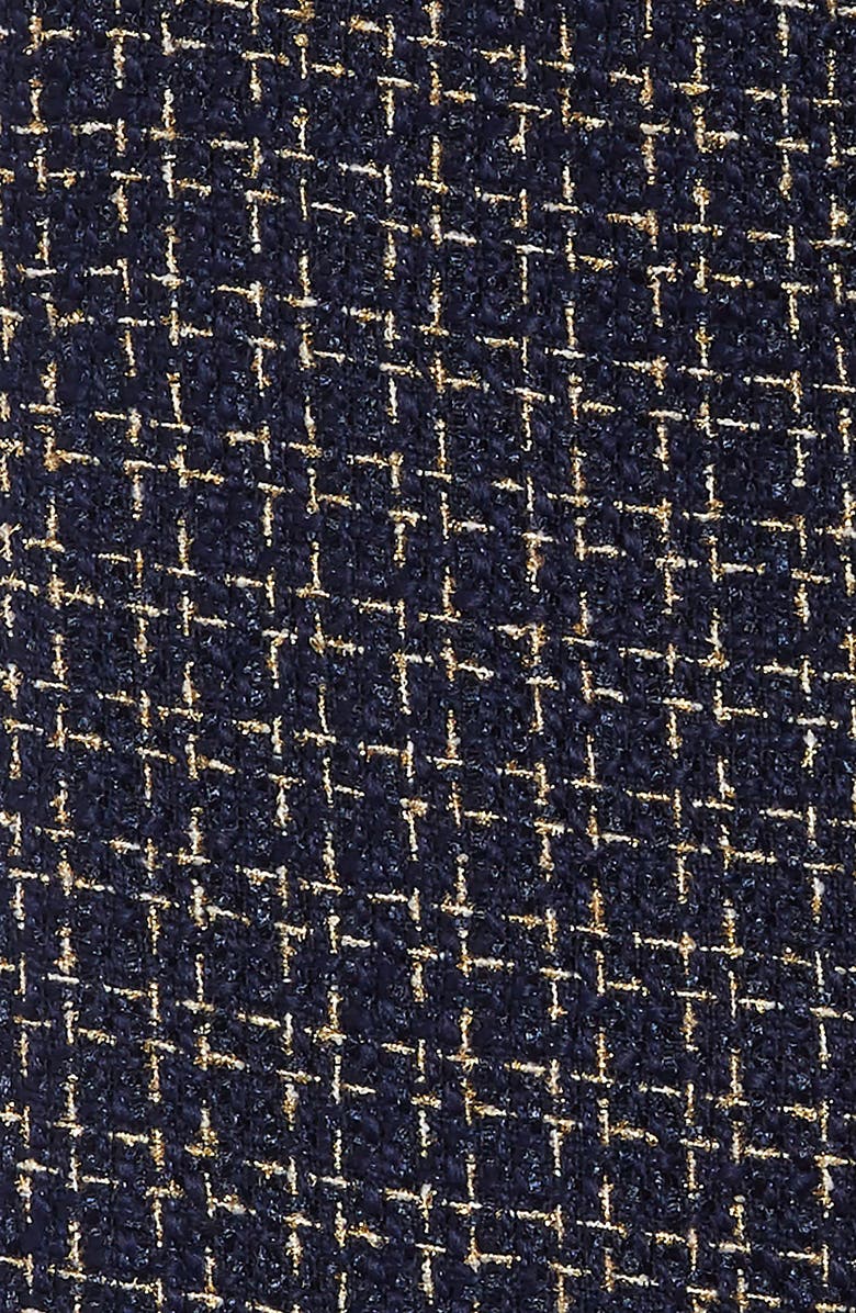 David Charles Tweed Ruffle Hem Dress, Alternate, color, 