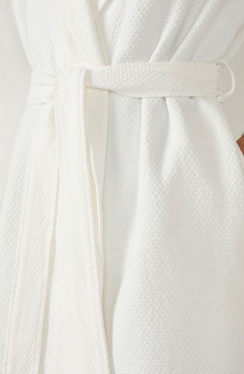 Coyuchi Adriatic Organic Cotton Robe, Alternate, color, Alpine White