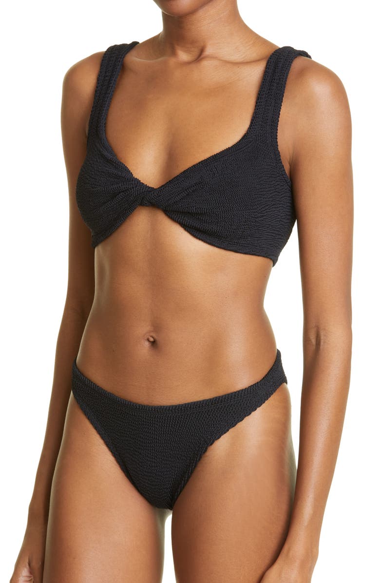 Hunza G Jean Crinkle Twist Two-Piece Swimsuit, Alternate, color, 