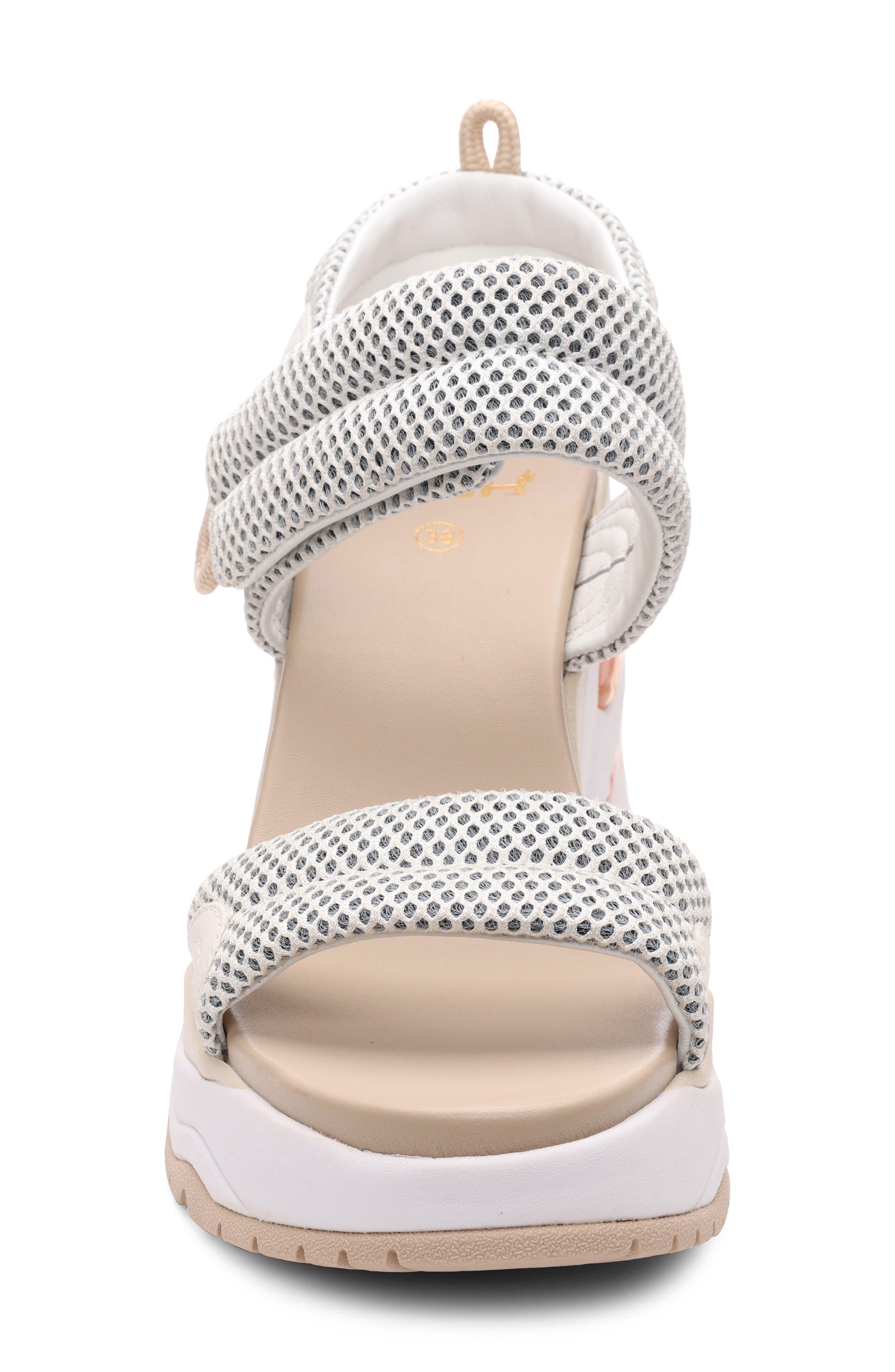 Ash Cosmos Wedge Sandal, Alternate, color, Eggnog