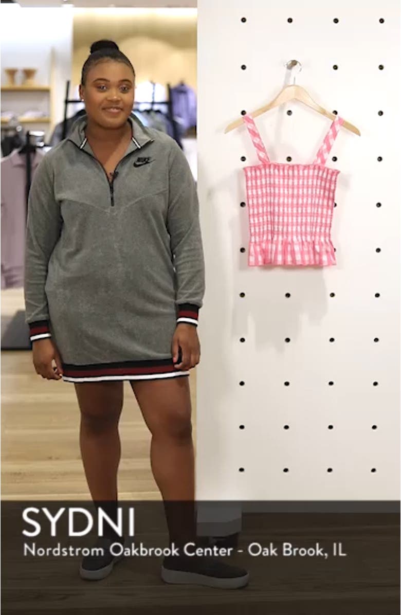 Gingham Smocked Tank, sales video thumbnail