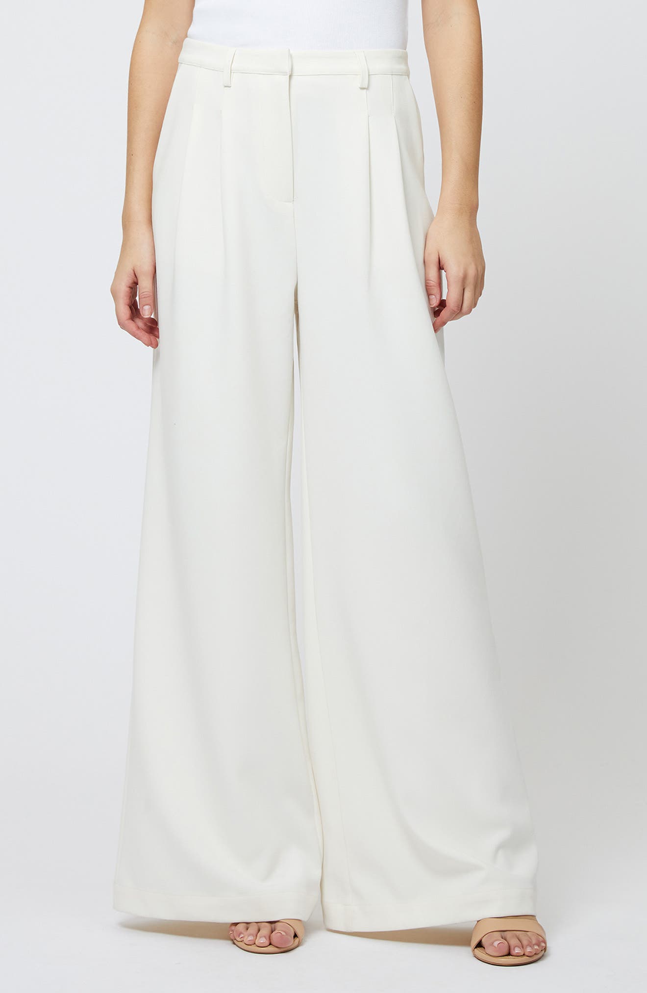 Women's Ivory Wide-Leg Pants | Nordstrom