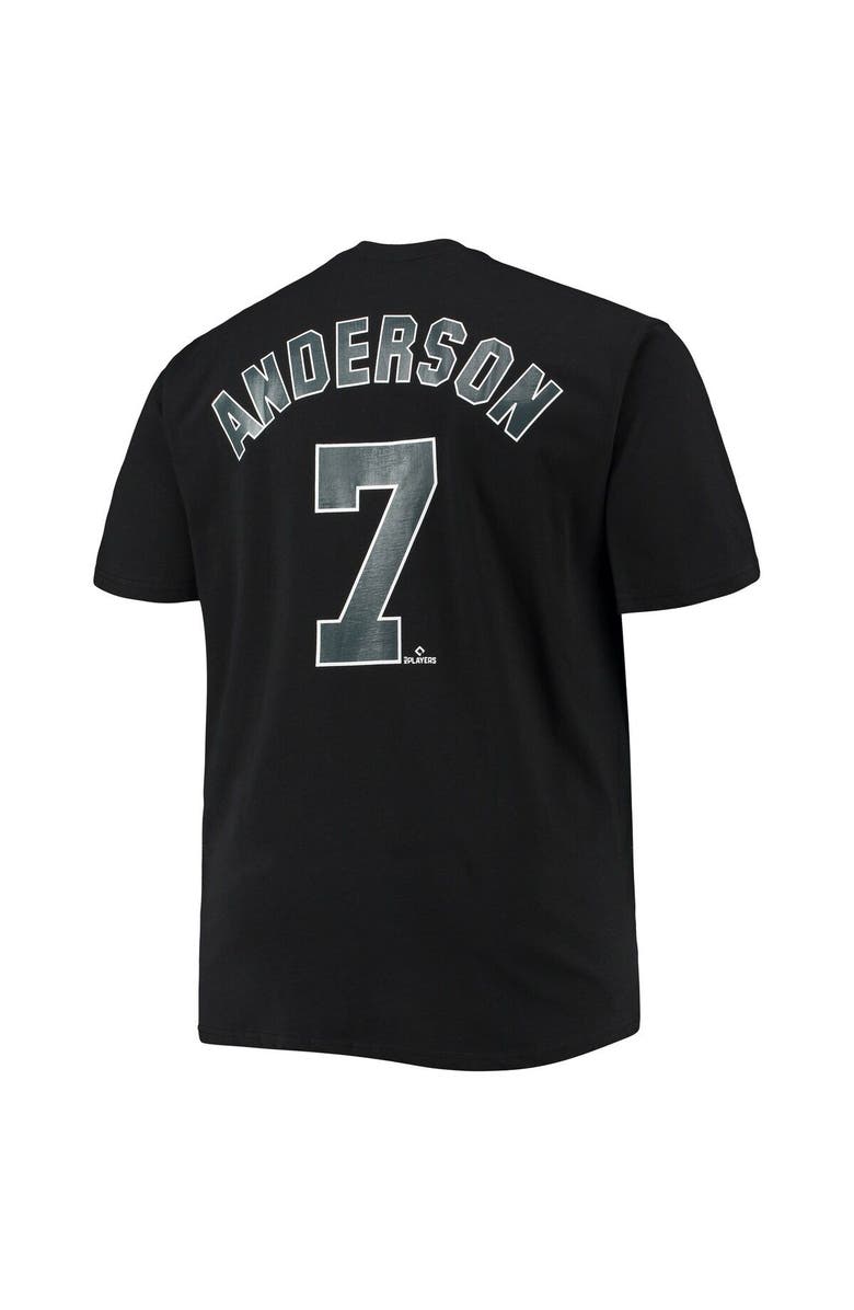 FANATICS Men's Fanatics Branded Tim Anderson Black Chicago White Sox Big & Tall Logo T-Shirt, Alternate, color, 