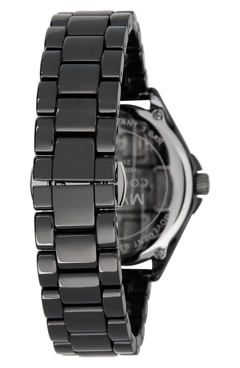 MVMT WATCHES Coronada Ceramic Bracelet Watch, 36mm, Alternate, color, Coronada Black