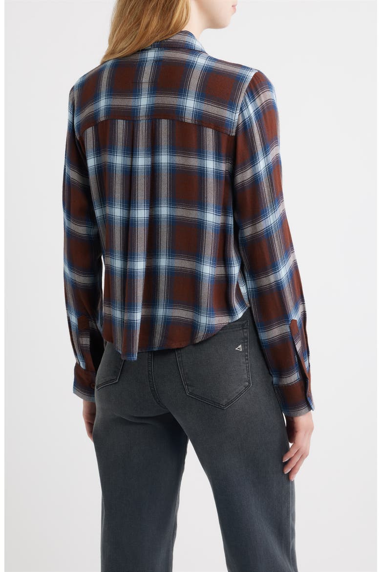 Malin Plaid Button Down Shirt, Alternate, color, ESPRESSO INDIGO