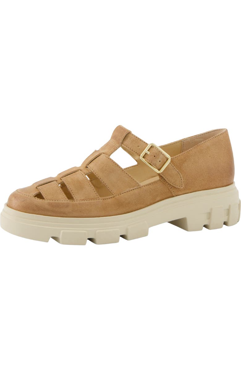 Paul Green Drea Fisherman Sandal, Main, color, Dakar Natural Suede