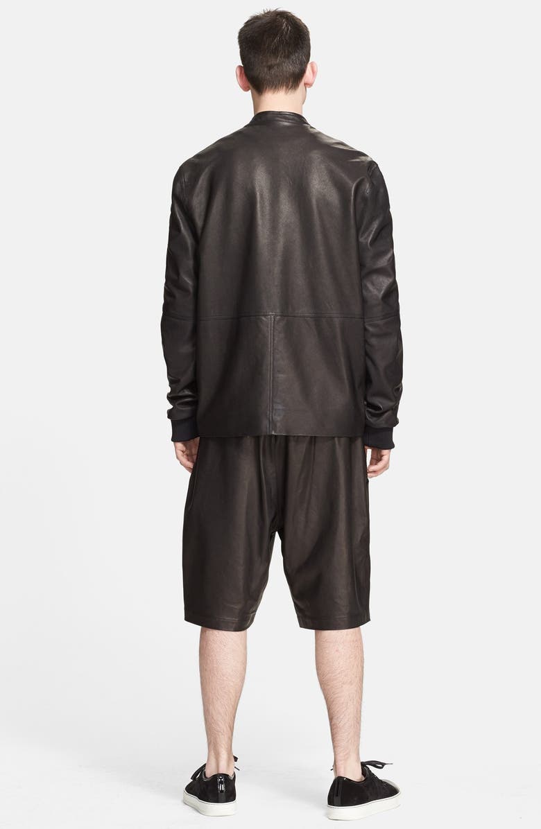 Alexander Wang T by Alexander Wang Leather Bomber Jacket, Alternate, color,