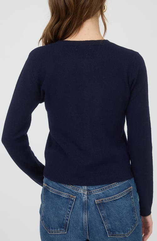 Blu Pepper Button Down Cardigan In Blue