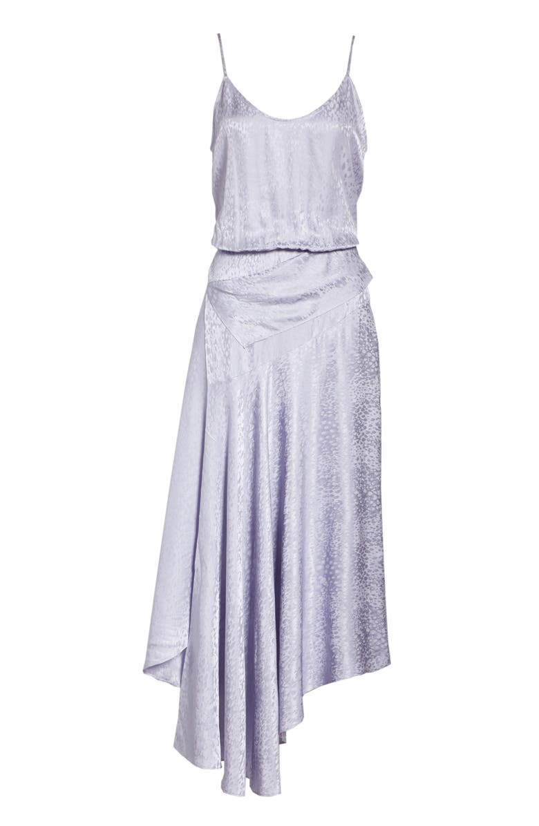 A.L.C. Willa Asymmetrical Silk Jacquard Dress, Alternate, color, 