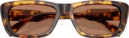 Miu Miu 56mm Rectangular Sunglasses