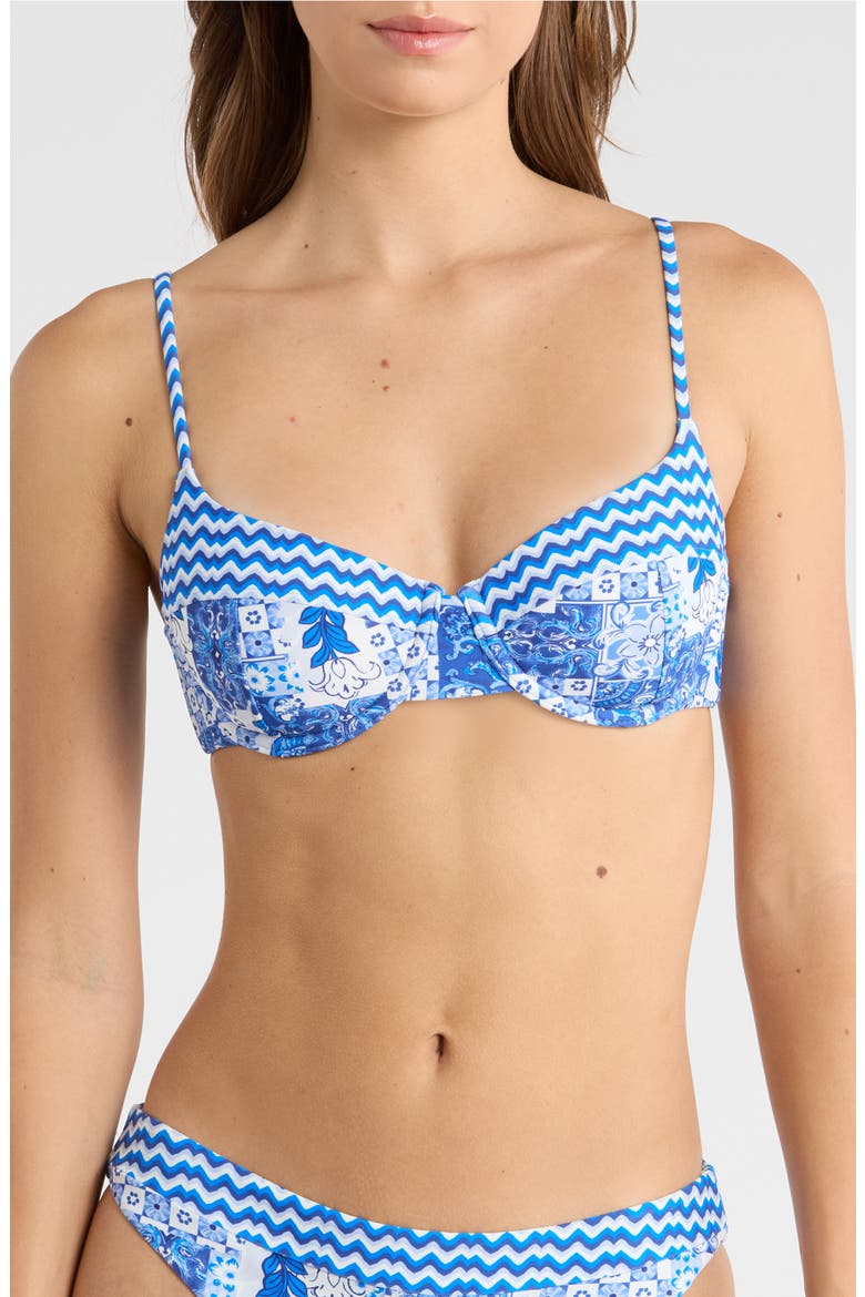 Mona Underwire Bikini Top, Main, color, OCEAN COMBO