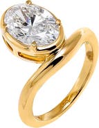 BY ADINA EDEN Lab Grown Diamond Oval Swirled Pinky Ring 14K
