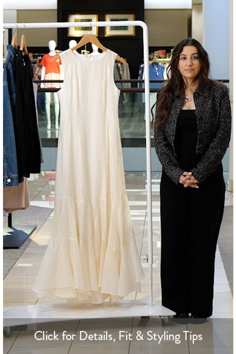 Godet Detail Maxi Dress video