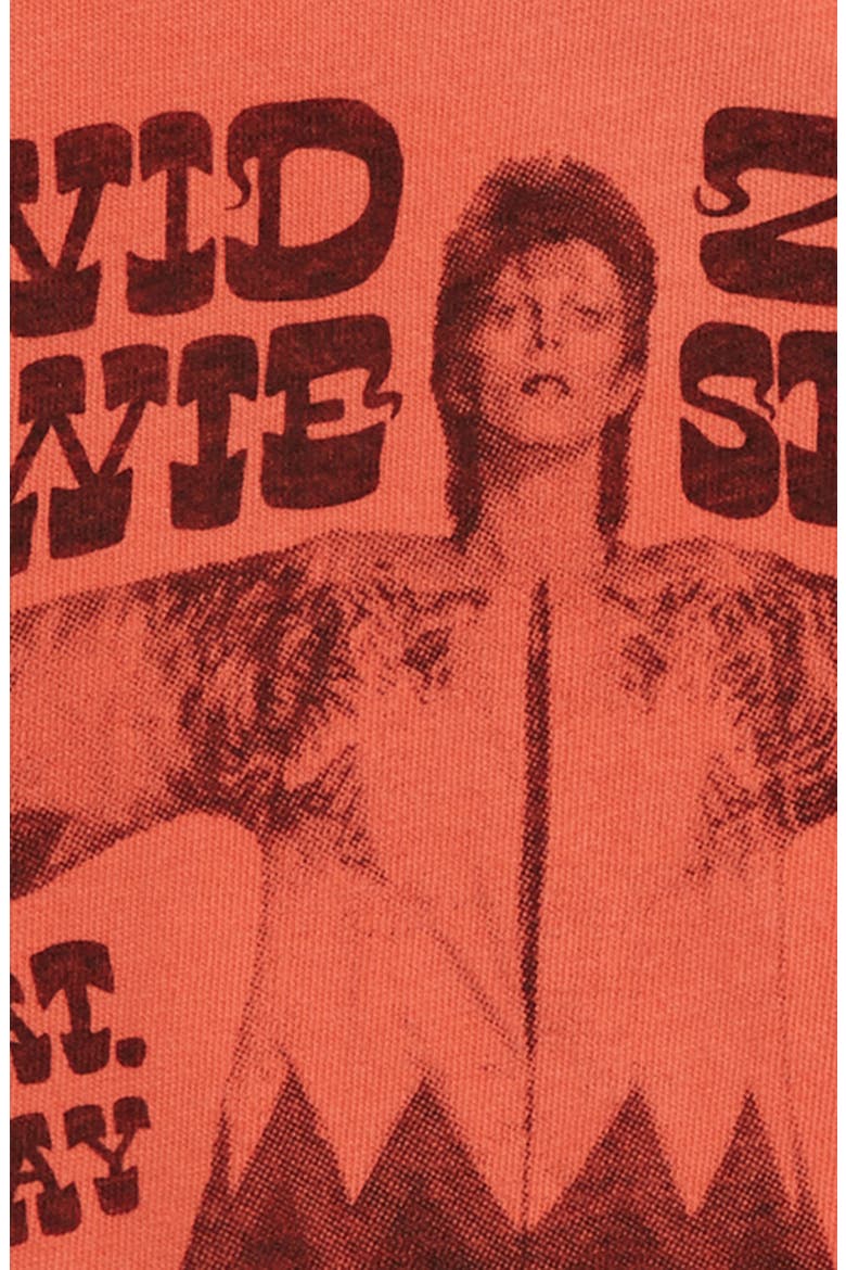 David Bowie/Ziggy Stardust Tee, Alternate, color, TIGER LILY