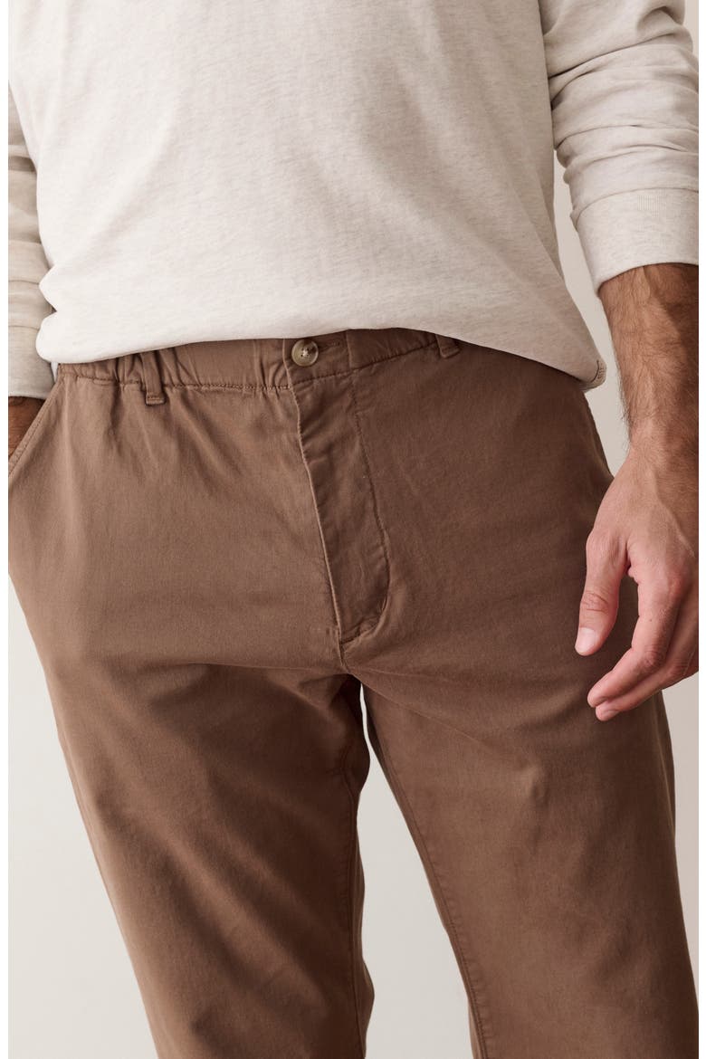 Saturday Slim Fit Twill Chinos, Alternate, color, TOBACCO