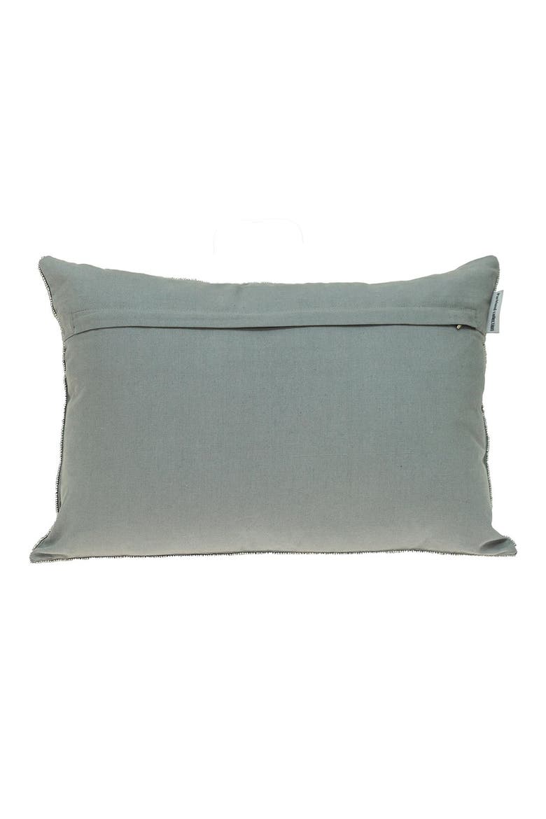 Aster Embellished Throw Pillow, Alternate, color, SILVER