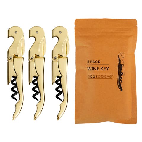 Gold Wine Key, 3 Pack
