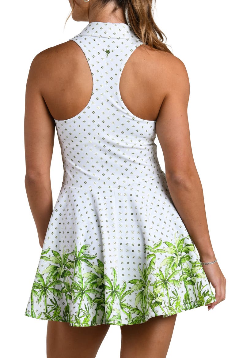 Club Palm Tennis Dress, Alternate, color, LIME