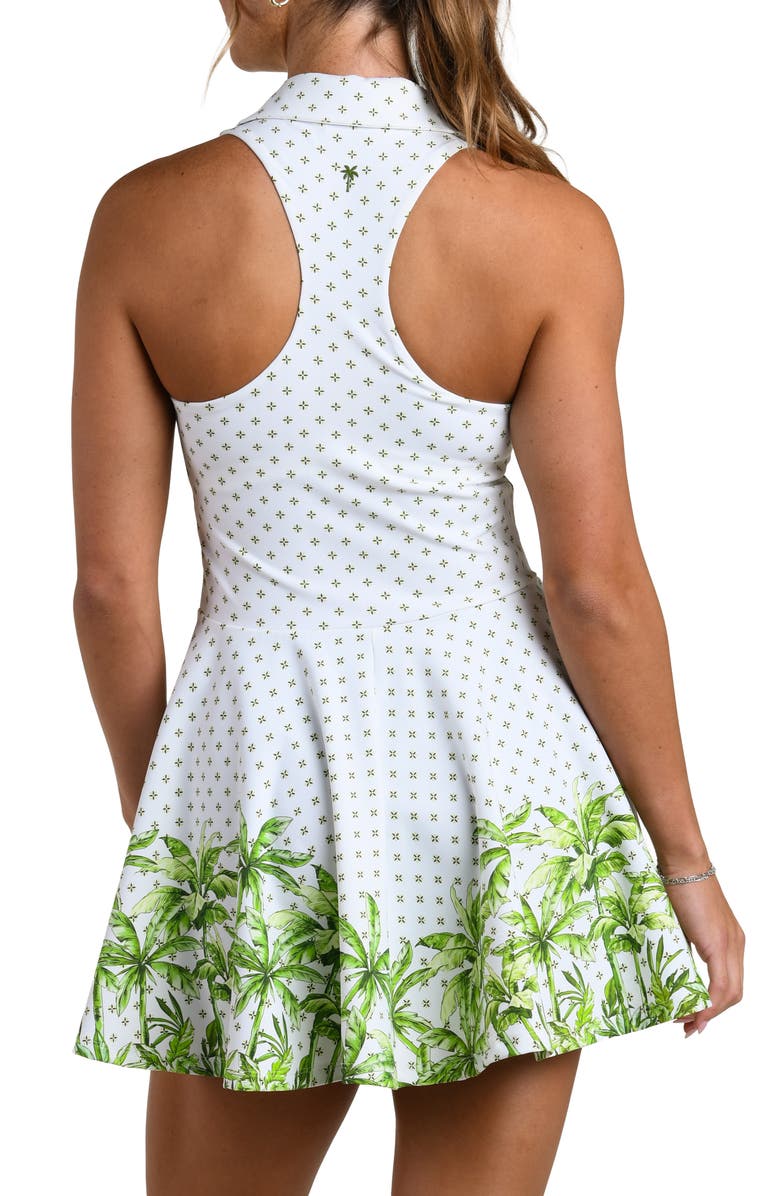 La Blanca Club Palm Tennis Dress, Alternate, color, Lime