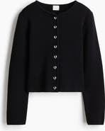 H&M Rib-knit Cotton Cardigan
