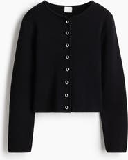 H&M Rib-knit Cotton Cardigan