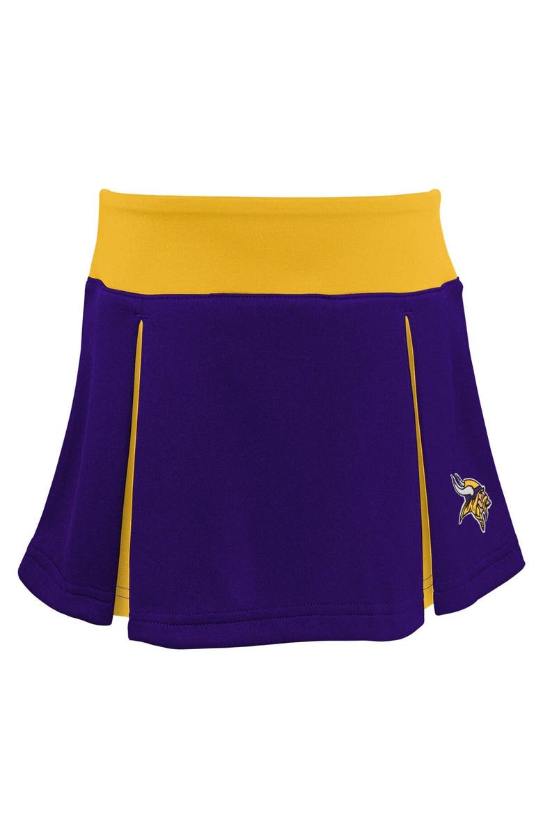Outerstuff Girls Preschool Purple Minnesota Vikings Spirit Cheerleader Two-Piece Set with Bloomers, Alternate, color, Purple