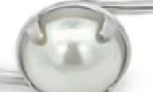 Macrae & Co . Faux Pearl Buckle Bracelet In Gray