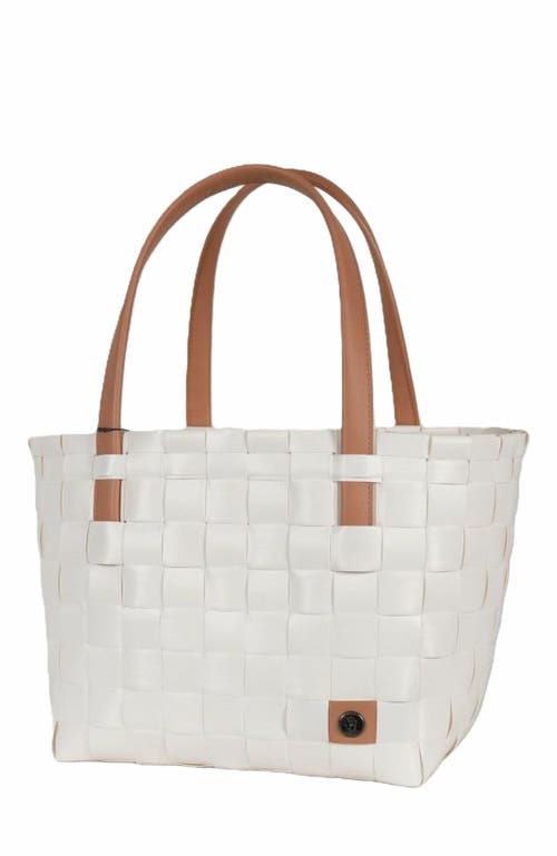 Handed By Color Block Recycled Tote Bag in White at Nordstrom, Size Medium