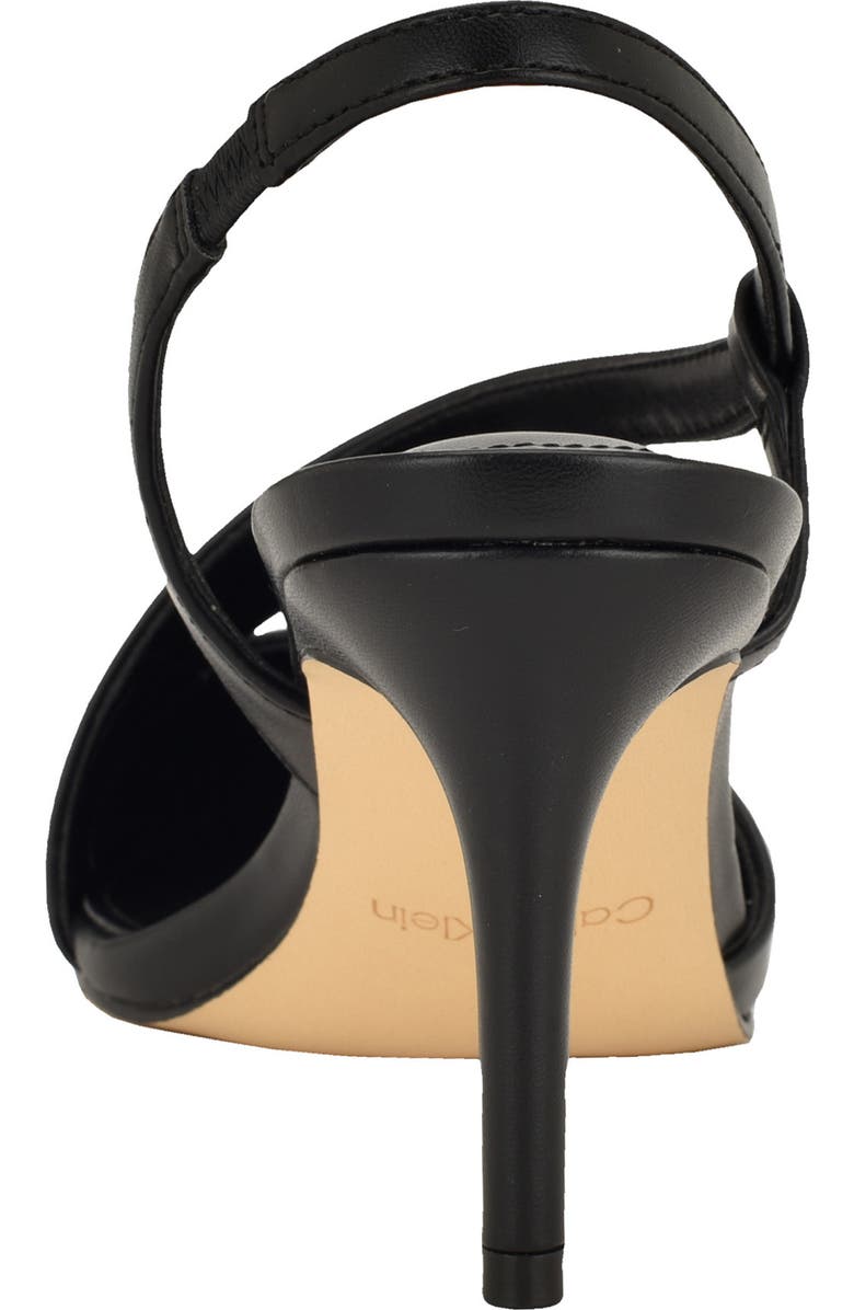 Calvin Klein Jistine Slingback Pump, Alternate, color, Black