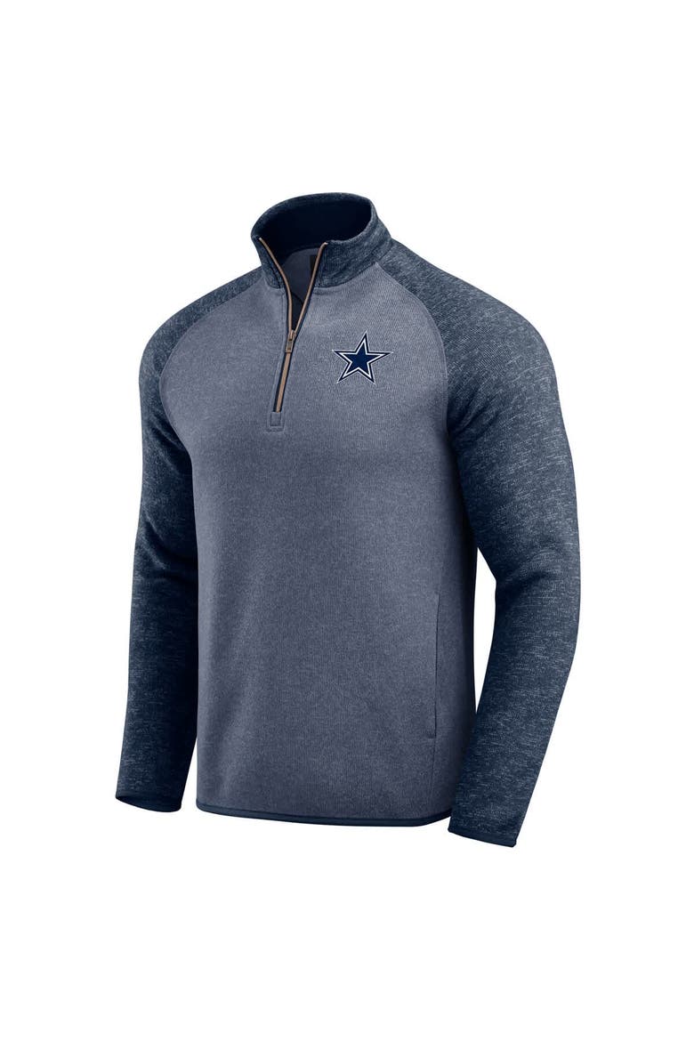 Men's Darius Rucker Collection by Fanatics Navy Dallas Cowboys Tonal Quarter-Zip Jacket, Alternate, color, Navy