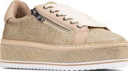 Donald Pliner Side Zip Platform Sneaker