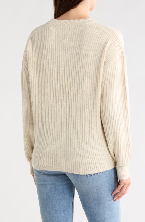 Onema Long Sleeve Crewneck Knit Sweater