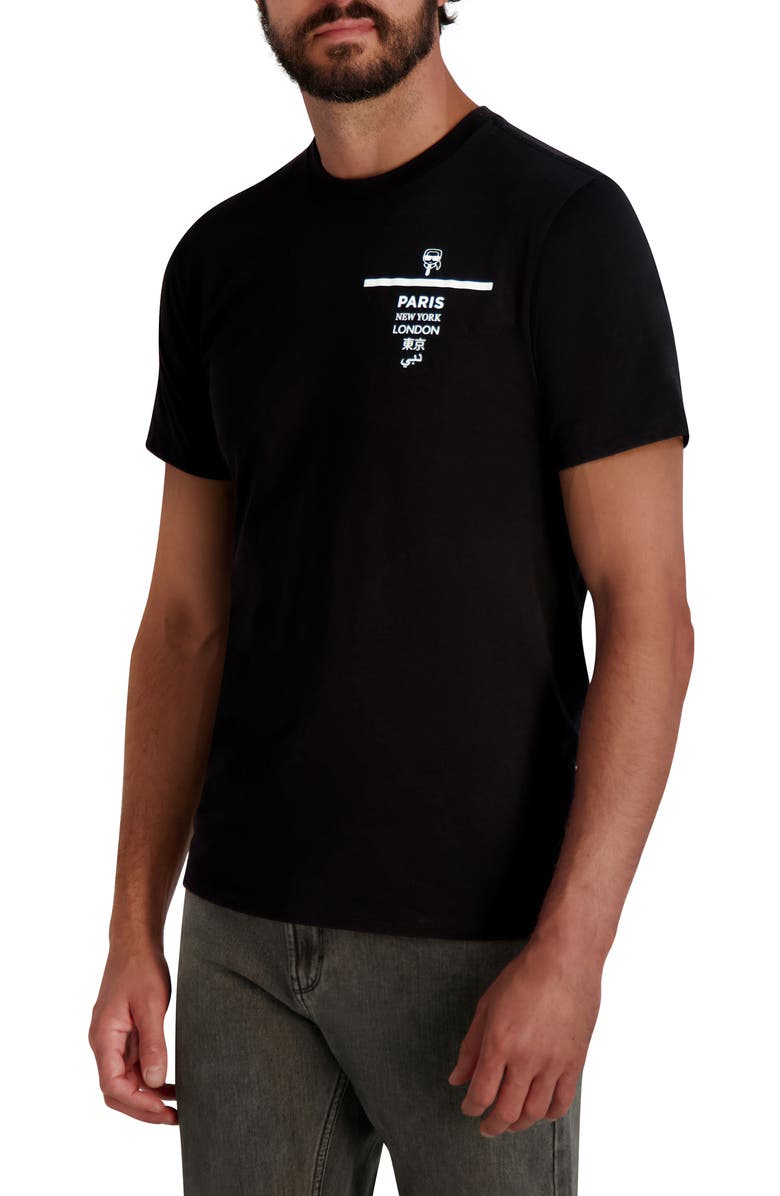 KARL LAGERFELD PARIS City Karl Graphic T-Shirt, Alternate, color, Black