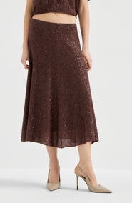 Brunello Cucinelli Knitted skirt