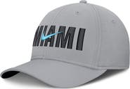 Nike Men's Nike Gray Miami Marlins Primetime Rise Dri-FIT Flex Hat
