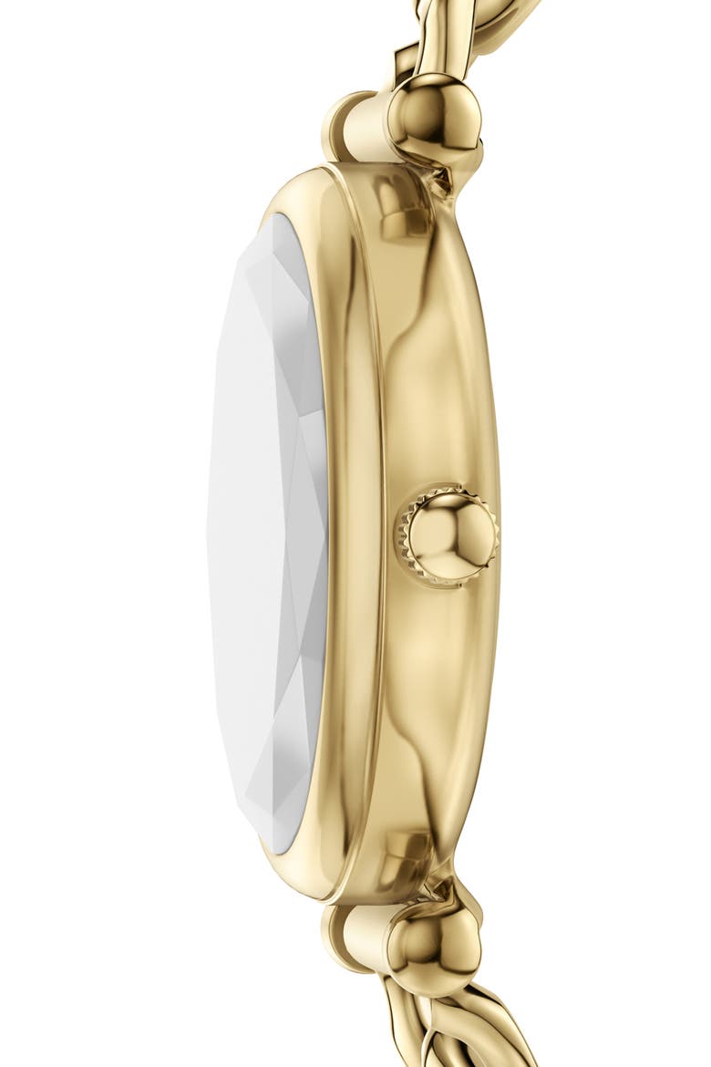 Carlie Mini Bracelet Watch, 28mm, Alternate, color, GOLD GREEN