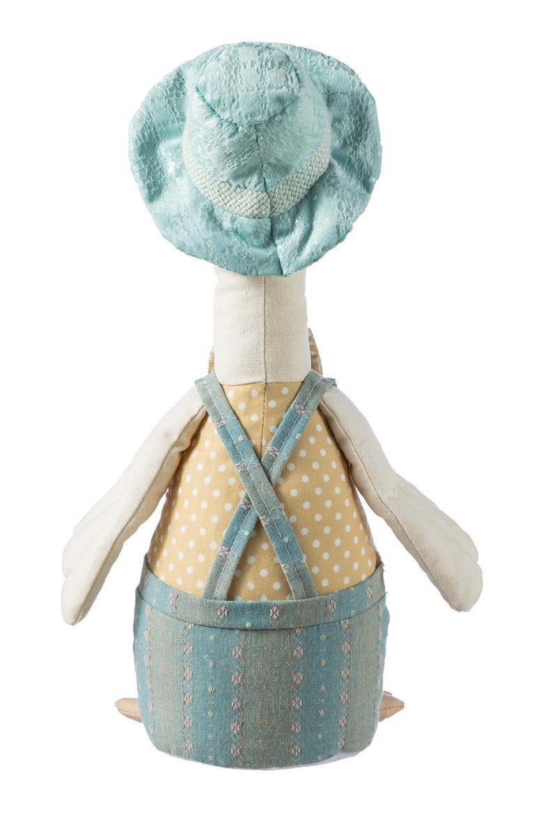 Spring Fabric Boy Duck Figurine, Alternate, color, Blue