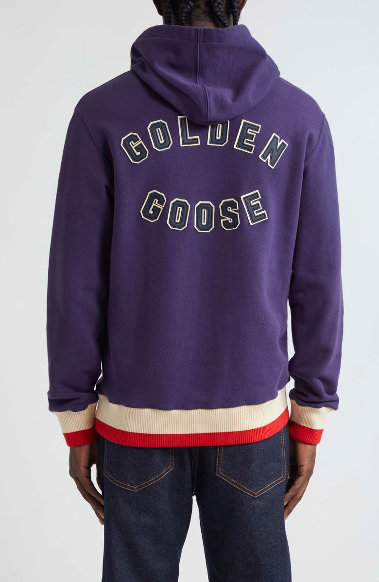Golden Goose Journey Stripe Trim Graphic Hoodie, Alternate, color, 