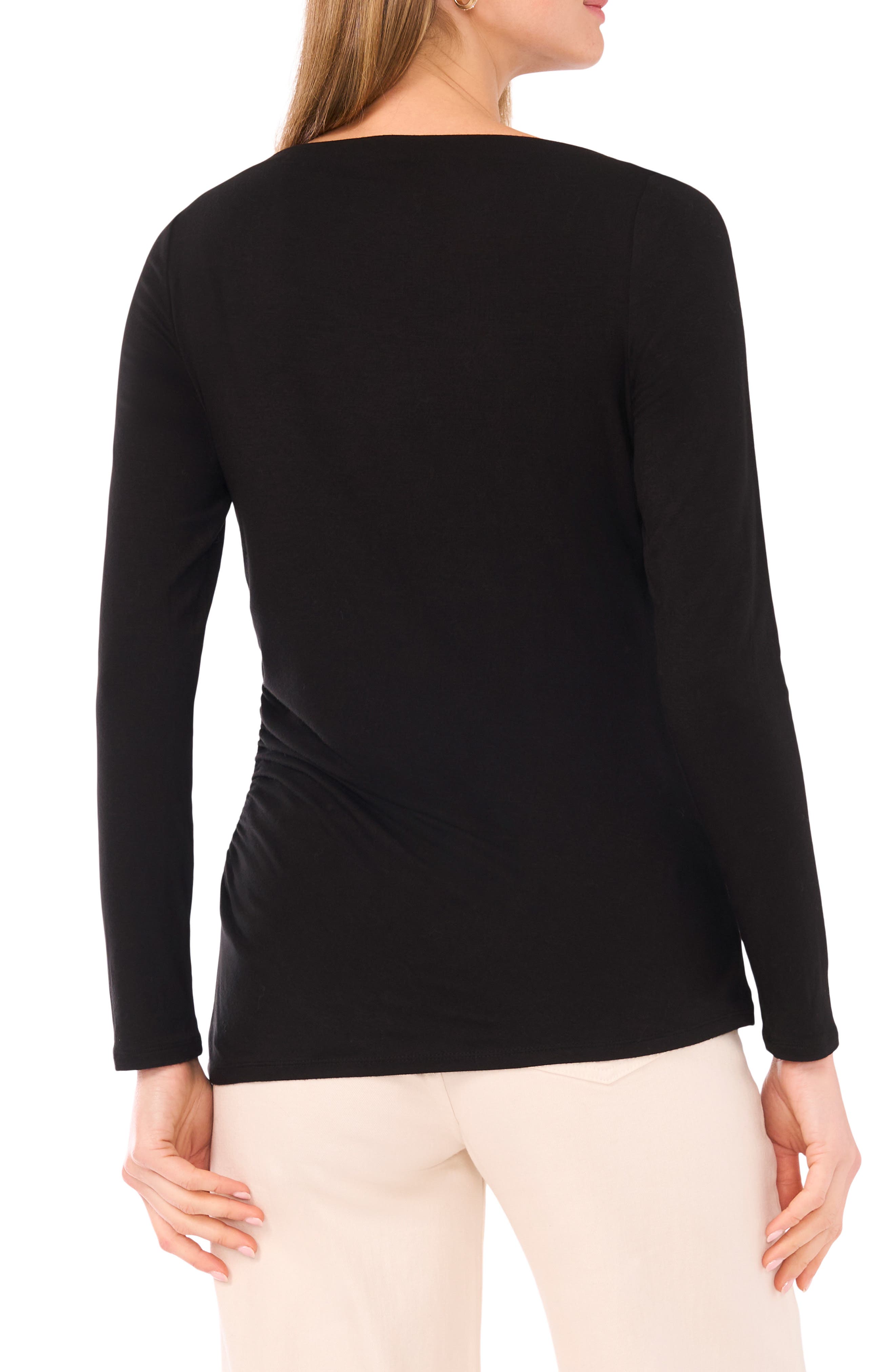 Boat Neck Long Sleeve Top - image 2