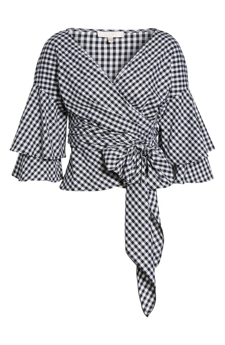 WAYF Beckett Tiered Bell Sleeve Top, Alternate, color,