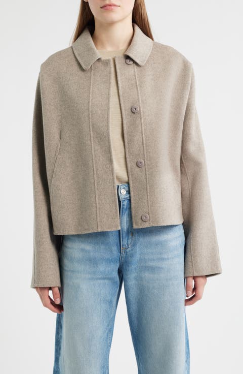 Women's Short Wool & Wool-Blend Coats | Nordstrom
