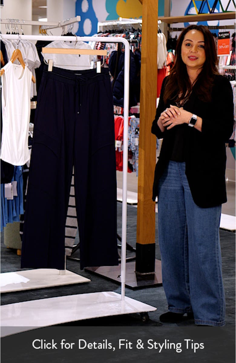 Glider Skyrise Wide Leg Drawstring Pants, sales video thumbnail