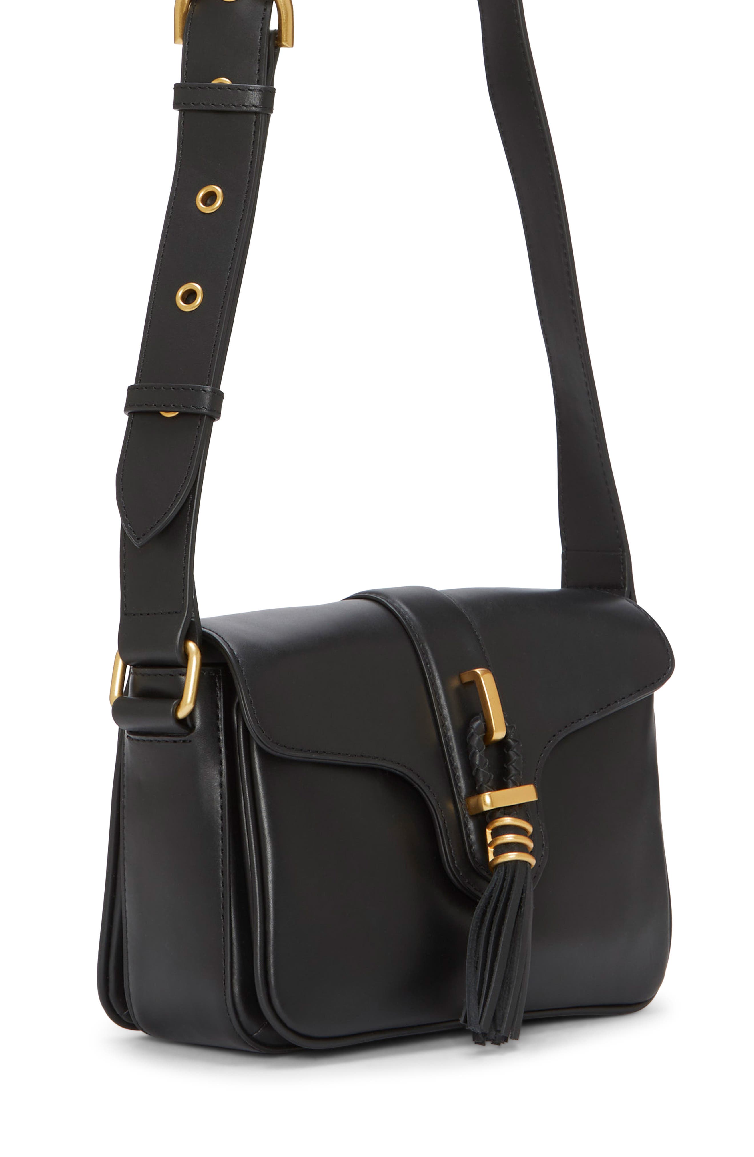 Vince Camuto Maecy Leather Crossbody Bag, Alternate, color, 