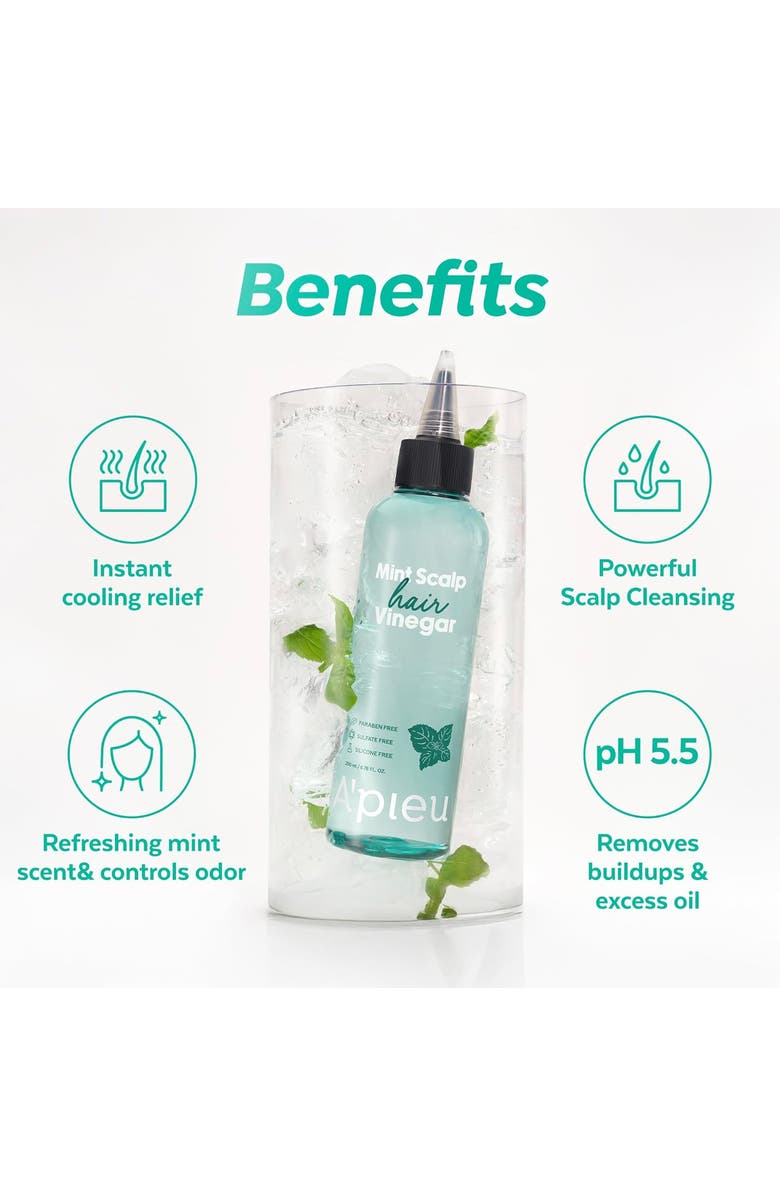 A’PIEU Mint Scalp Hair Vinegar, Alternate, color, 