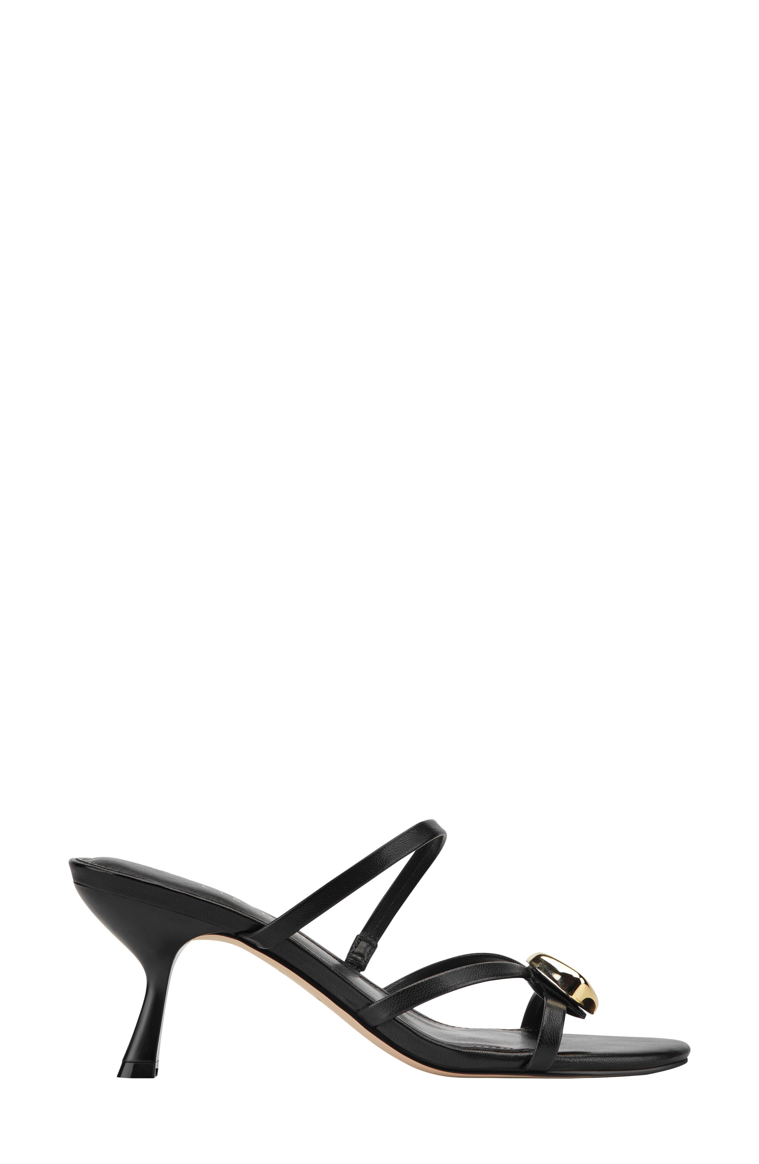 Marc Fisher LTD Natesa Strappy Kitten Heel Sandal, Alternate, color, Black