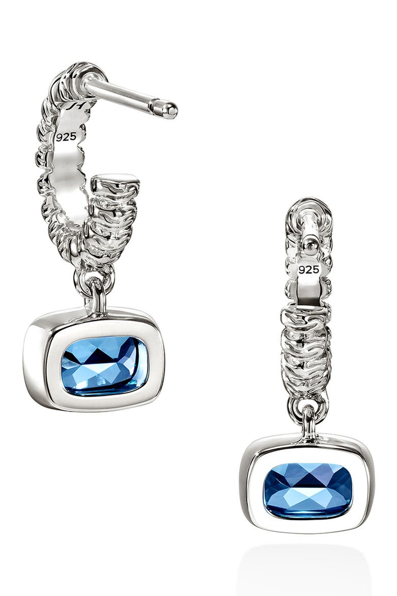 Heishi London Blue Topaz Drop Earrings, Alternate, color, LONDON BLUE TOPAZ