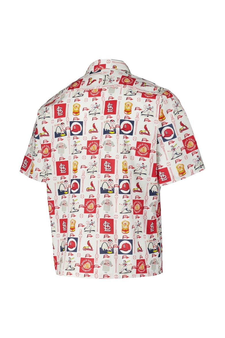 Men's Reyn Spooner White St. Louis Cardinals Champions Scenic Button-Up Shirt, Alternate, color, White