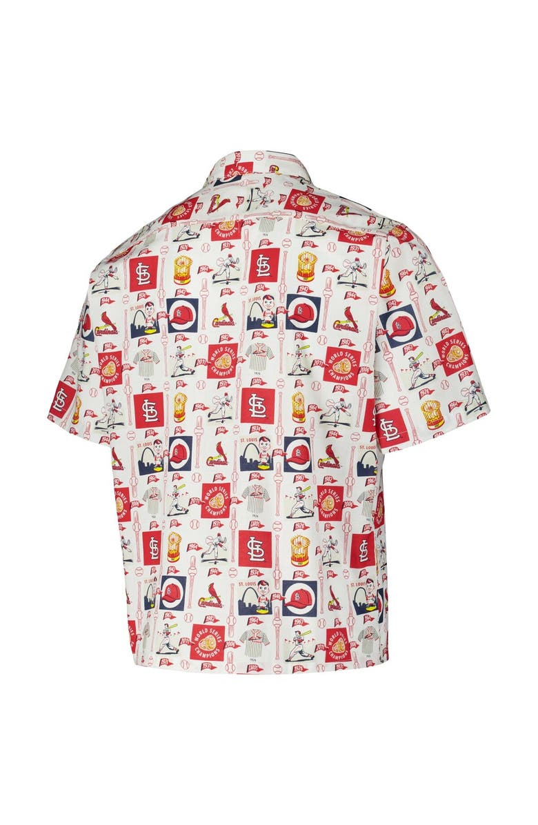 Reyn Spooner Men's Reyn Spooner White St. Louis Cardinals Champions Scenic Button-Up Shirt, Alternate, color, White