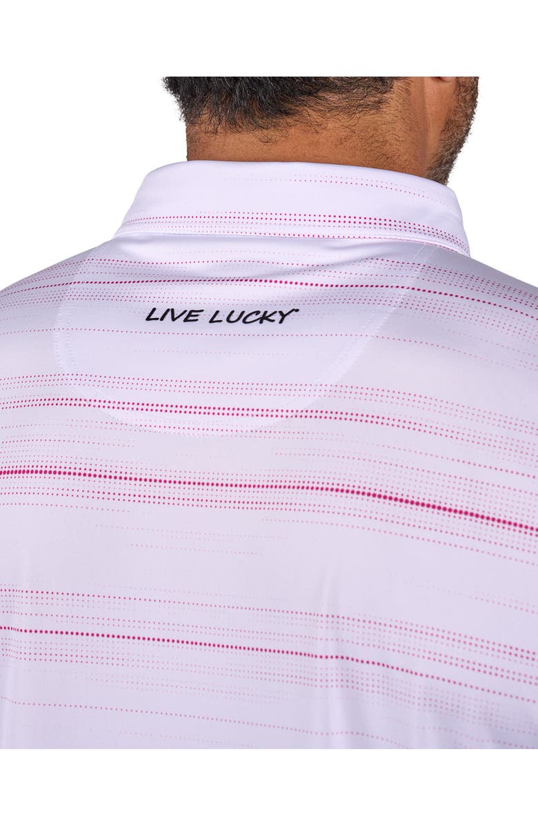 Black Clover Dots Polo, Alternate, color, White